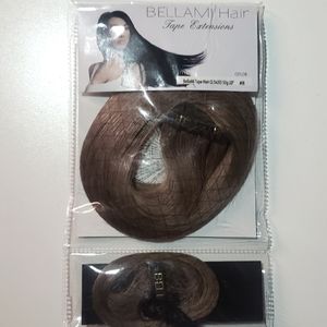 Bellami Ash Brown 20" Tape in Hair Extensions